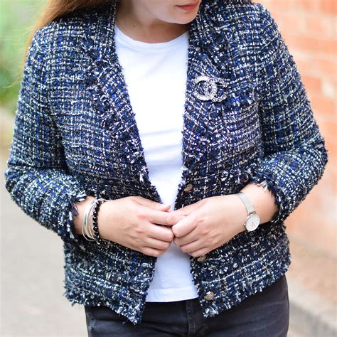 chanel tweed jacket 2018|Chanel tweed jacket zara.